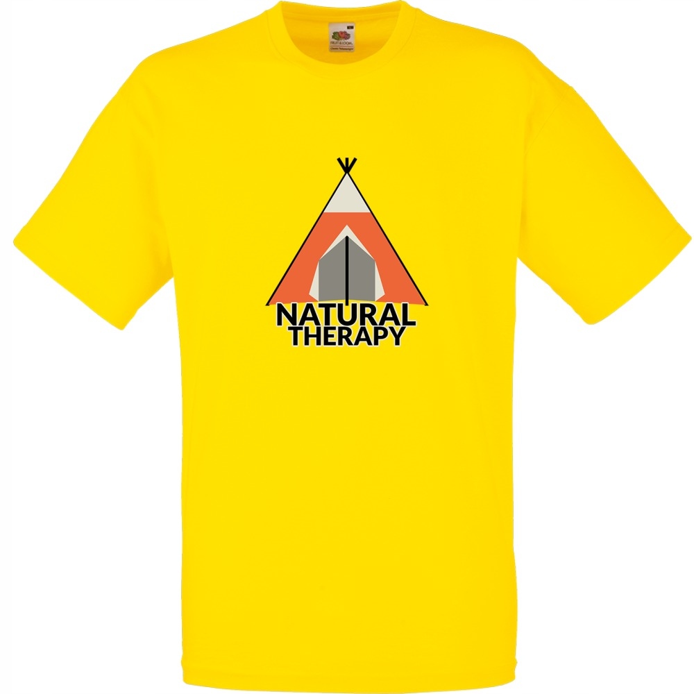 

Koszulka camping namiot XL żółta jaskrawa