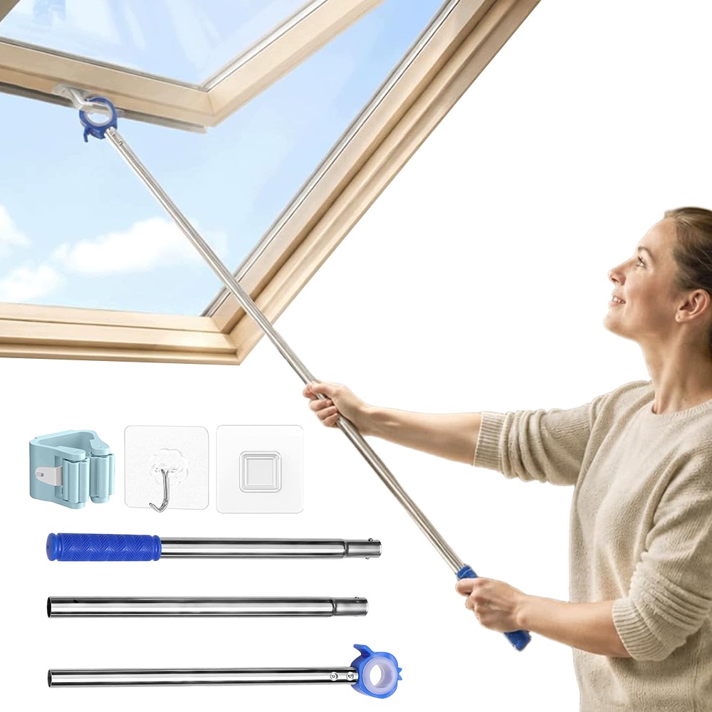 Multifunkční teleskopová tyč 117 cm pro otevírání střešních oken