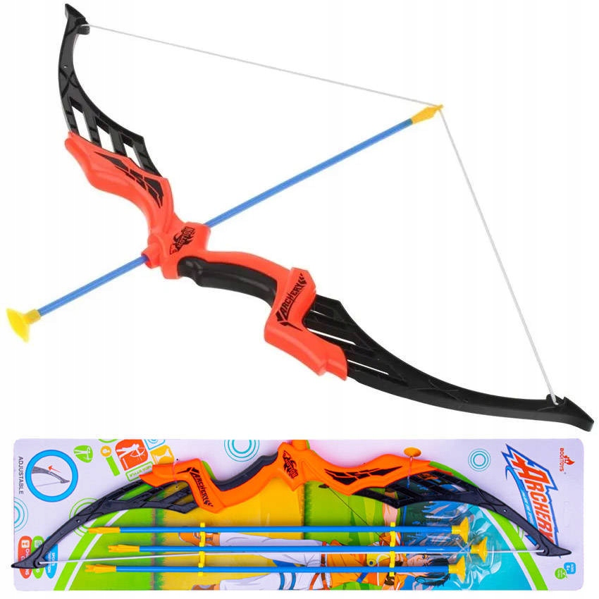 Łuk i strzały dla dzieci pomarańczowy