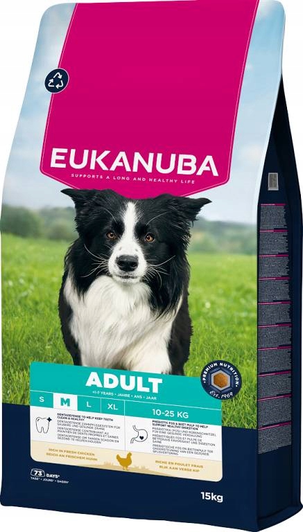 Eukanuba Adult Medium Karma sucha dla dorosłych psów ras średnich op. 15kg