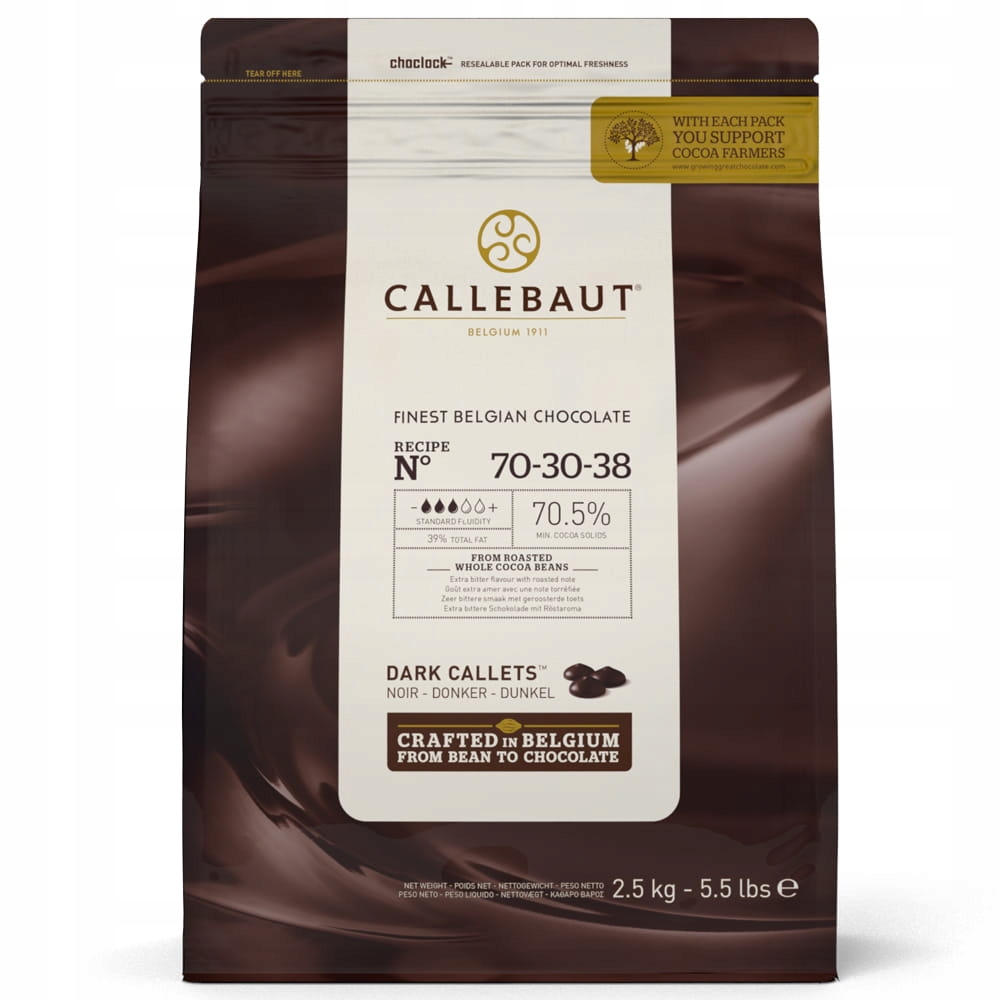 Gorzka czekolada 70,5% Callebaut Receptura 70-30-38 2,5kg