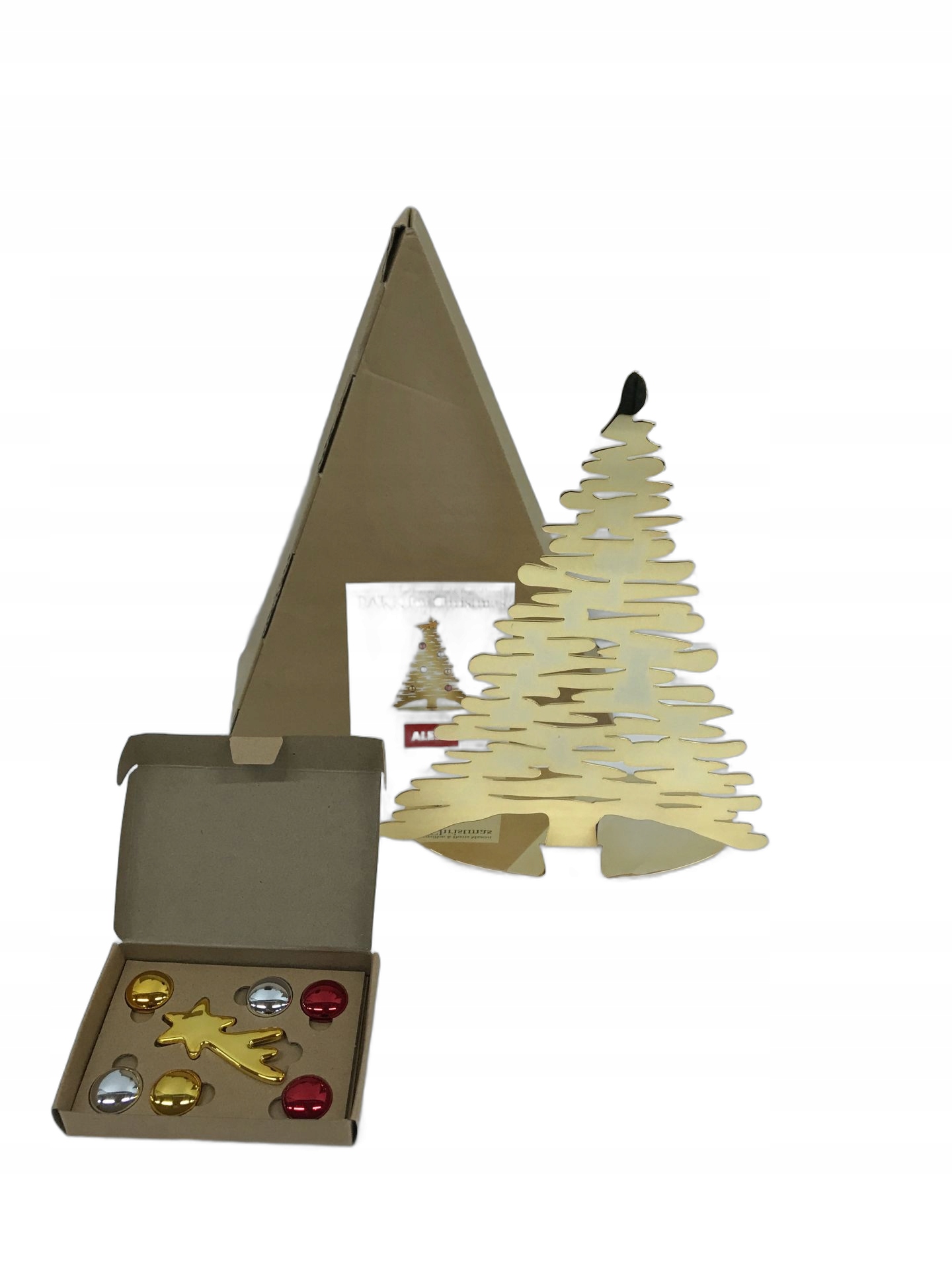 OZDOBA ŚWIĄTECZNA ALESSI, ZŁOTA CHOINKA