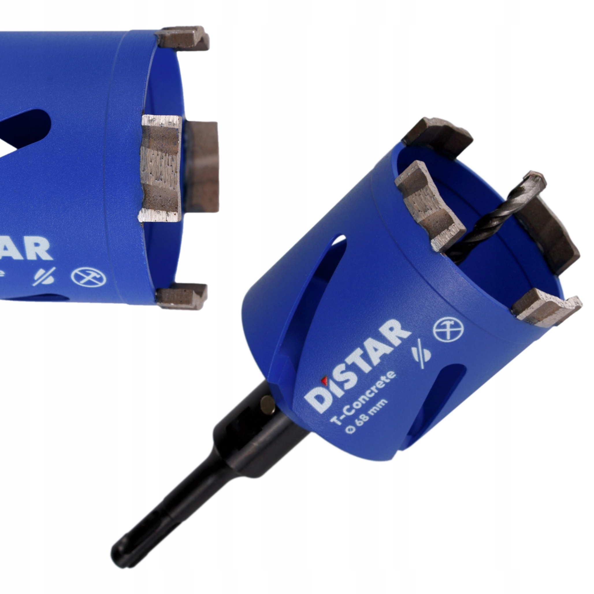 Distar Wiertło Diamentowe Otwornica Pod Puszki 68x65mm M16xSDSplus