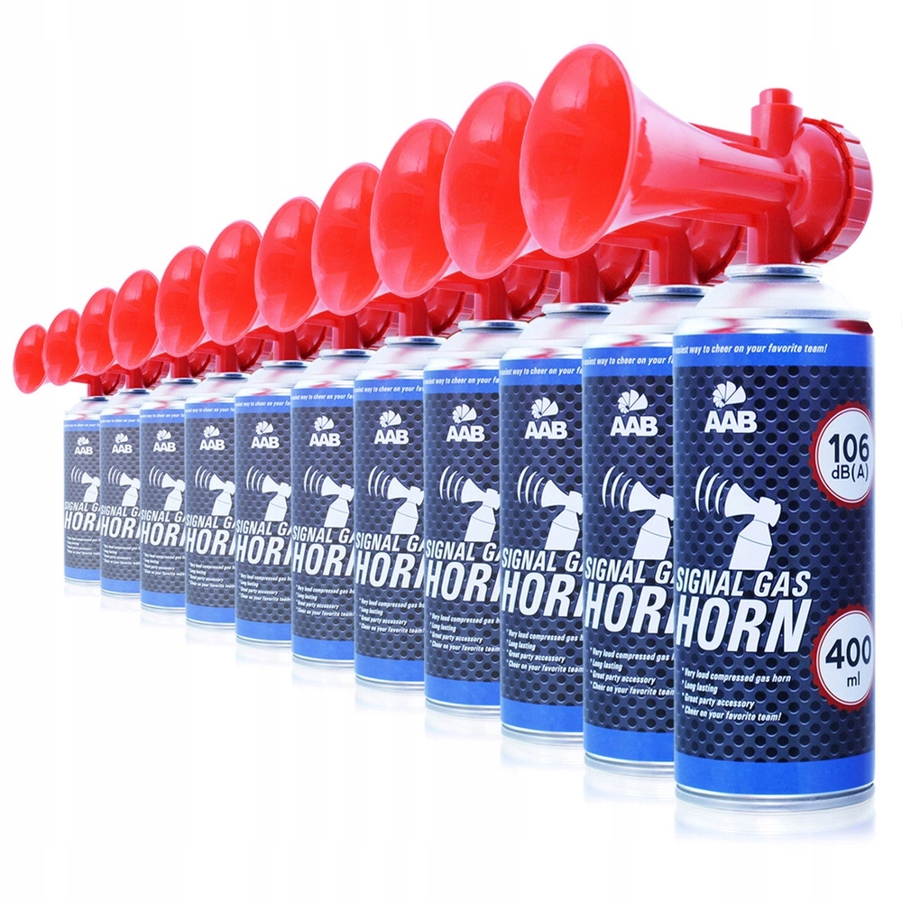 AABCOOLING 11X SIGNAL-HORN TRĄBKA-KIBICA NA-MECZ MISTRZOSTWA EURO 400ml Marka inny