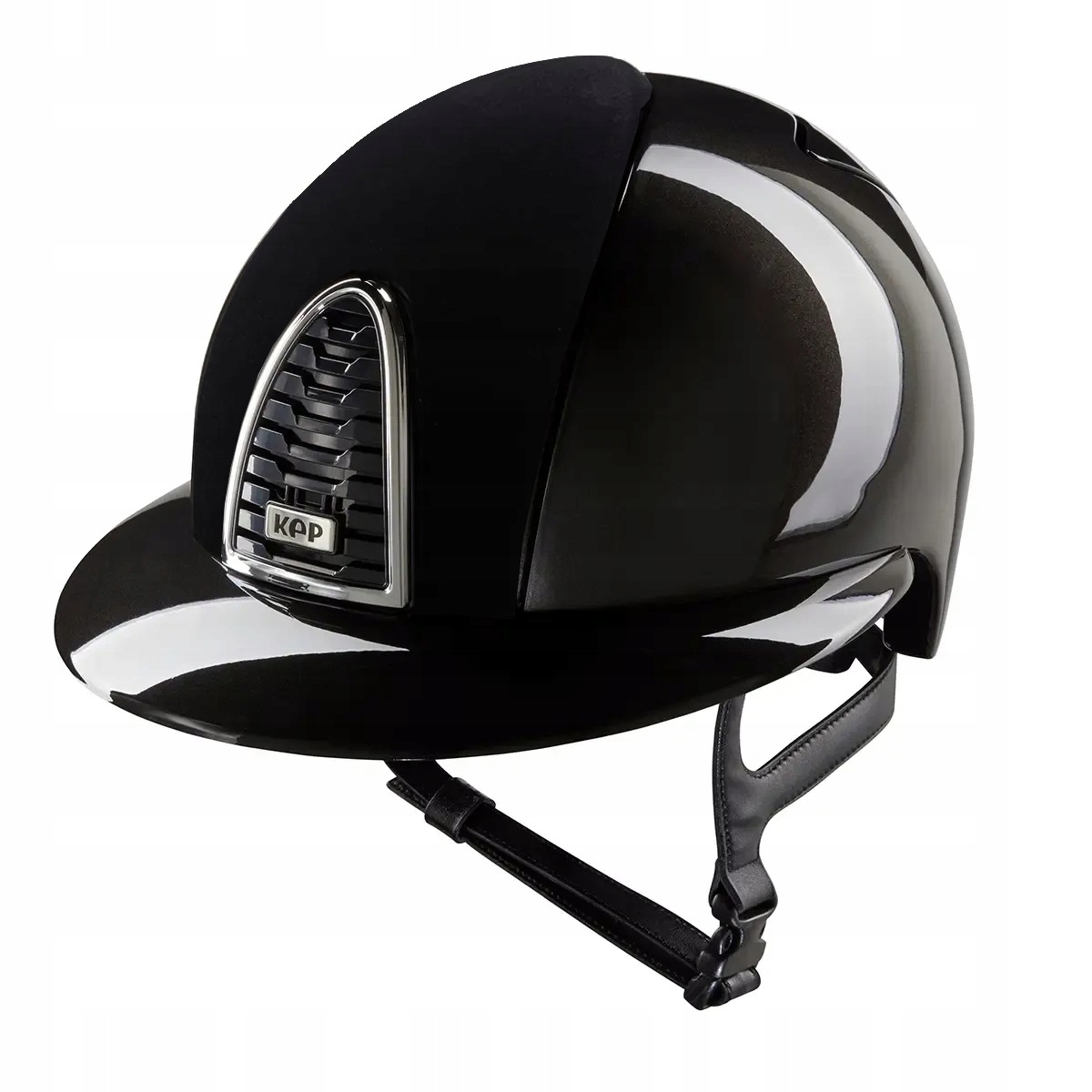 Kep, Kask Cromo 2.0 Shine, Chrome Frame, Velvet Front, Polo Peak, Black M
