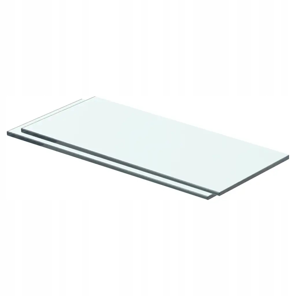 vidaXL Policové desky 2 ks sklo čiré 40 x 12 cm