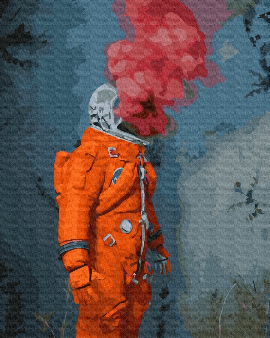 Malování podle čísel. Vesmírný hrdina, 40x50 cm