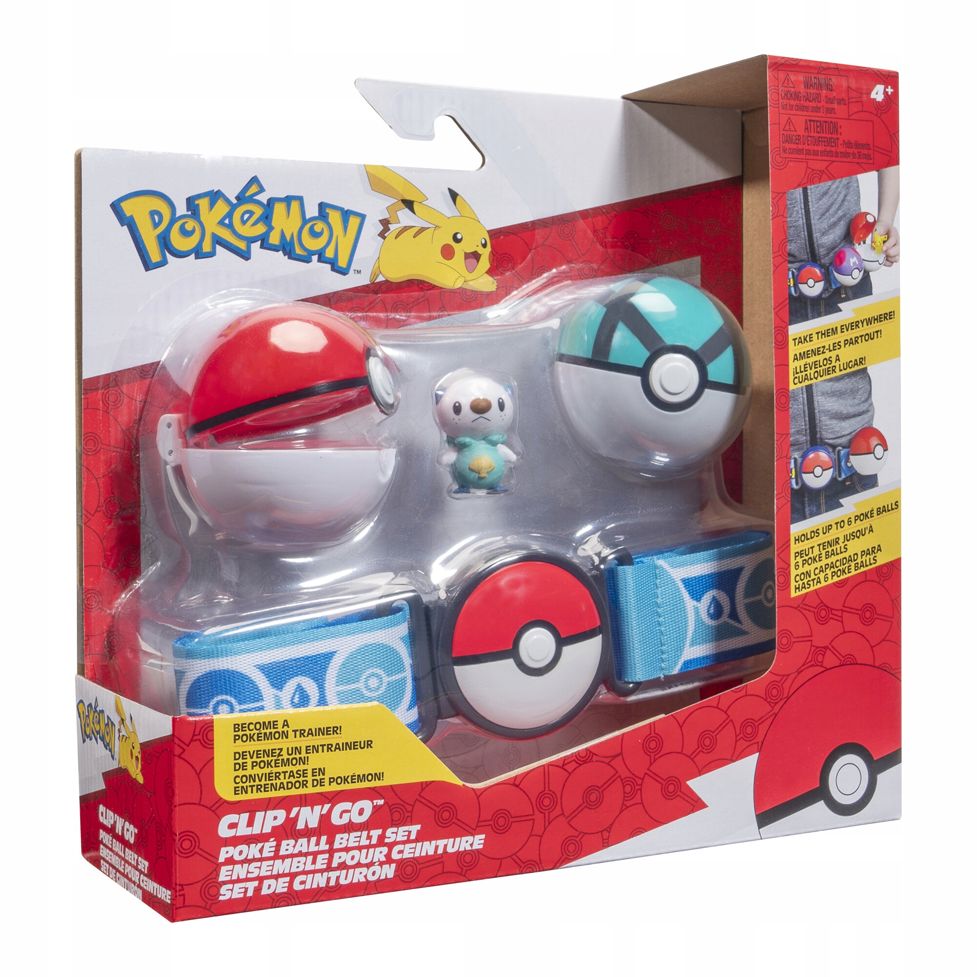 Figurka Jazwares Pás Trenéra Pokemon Clip'n'Go Figurka Oshawoot