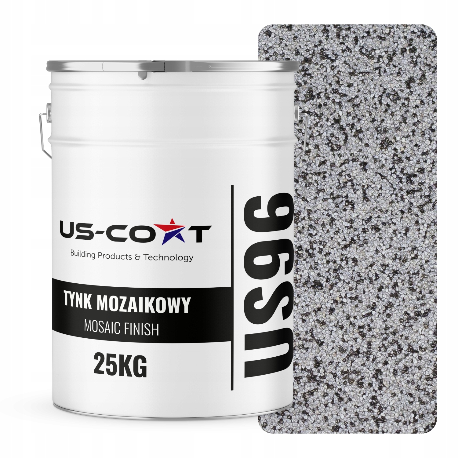 Mozaiková Omítka Mozaika 25 Kg Šedá M34 Ozdobná Pryskyřičná Fasáda