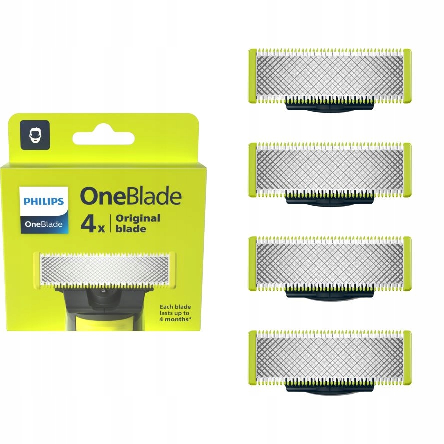 Ostrza wymienne do golarki Philips OneBlade Original 4 szt QP240/50