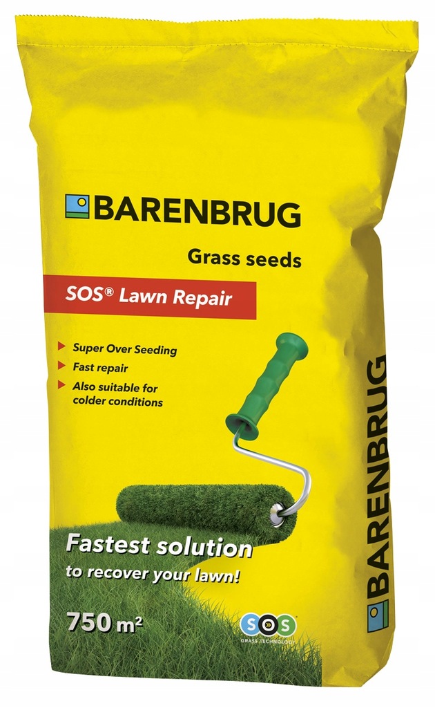 TRAWA BARENBRUG SOS LAWN REPAIR REGENERACYJNA RENOWACYJNA NASIONA TRAW 5KG