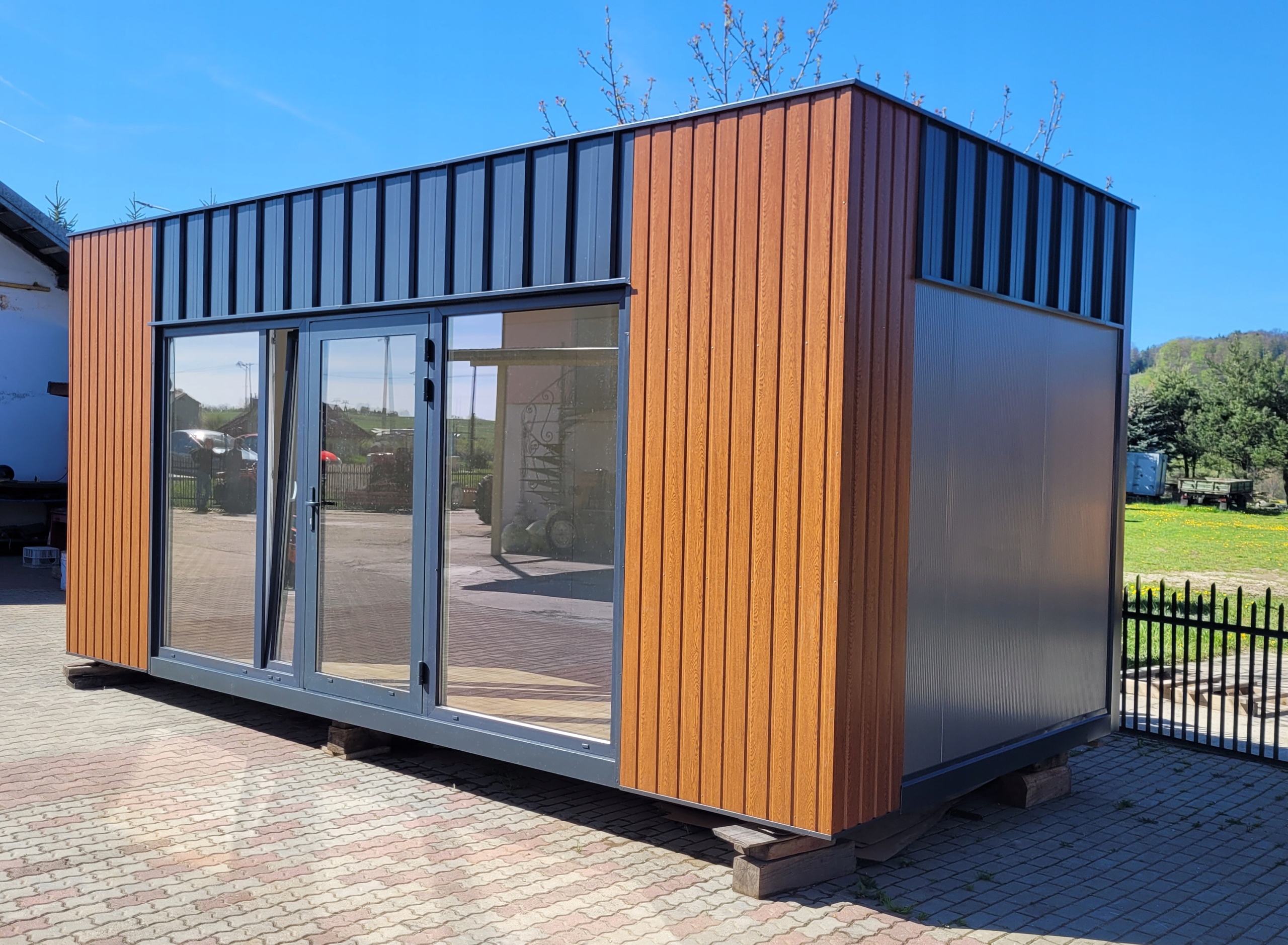 Pawilon Handlowy Biurowy Komis Sklep 6x3 Kontener Szerokość 3 m