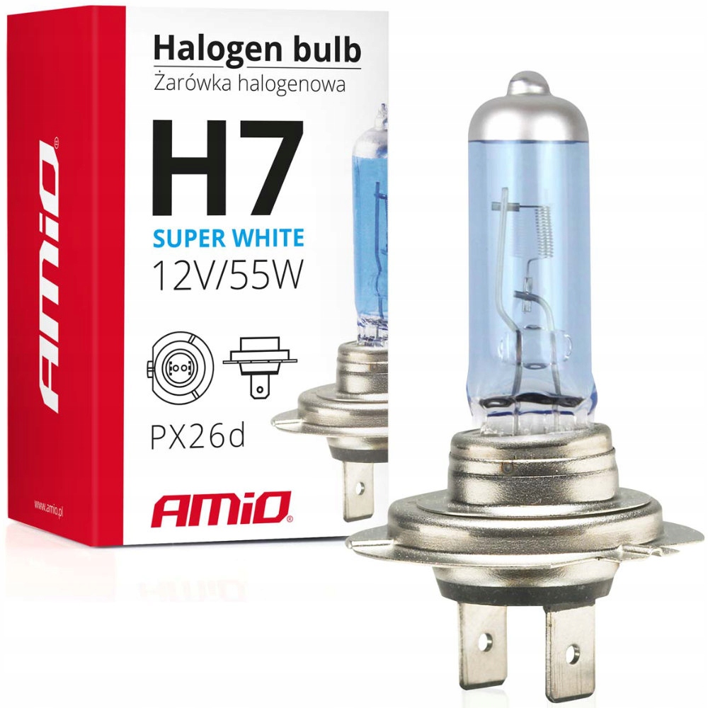 

Żarówka Halogenowa H7 12V 55W White PX26d