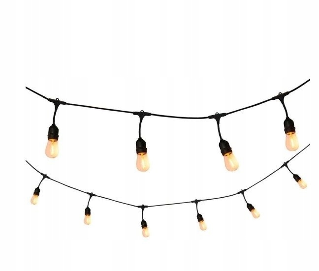 Girlanda ogrodowa 20m 40pkt+40szt żarówka 2W 2300K Liczba punktów światła 31 - 40