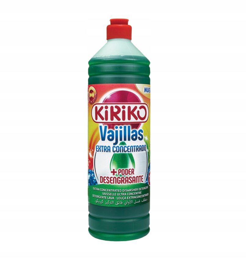 PŁYN DO MYCIA NACZYŃ EKSTRA NOWOCZESNA FORMUŁA SKONCENTROWANY 1l Kiriko EAN (GTIN) 8411878610192