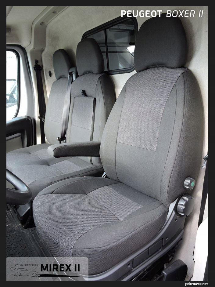 Pokrowce z tkanin Fiat Ducato III 3-osobowy Typ pokrowiec