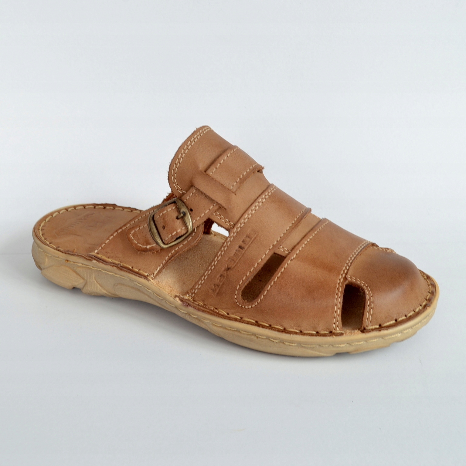 041 polské pohodlné kožené nazouváky Maximus Ol 43