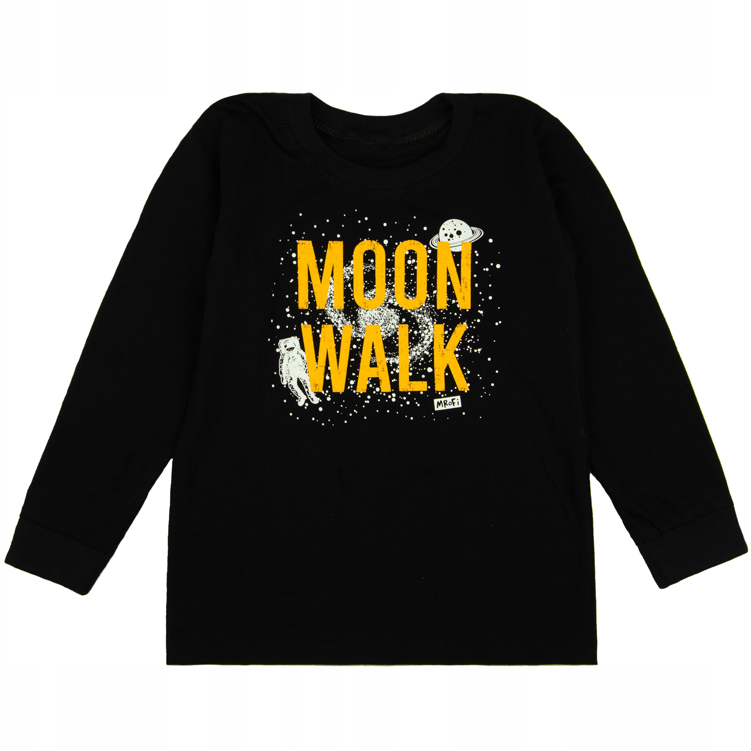 BLUZKA CZARNA Z DŁUGIM RĘKAWEM MOON 80 Mrofi