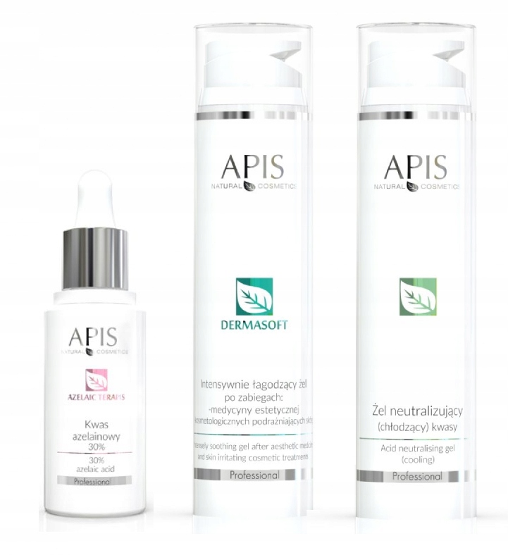 

Apis kwas azelainowy 30% neutralizator żel Zestaw