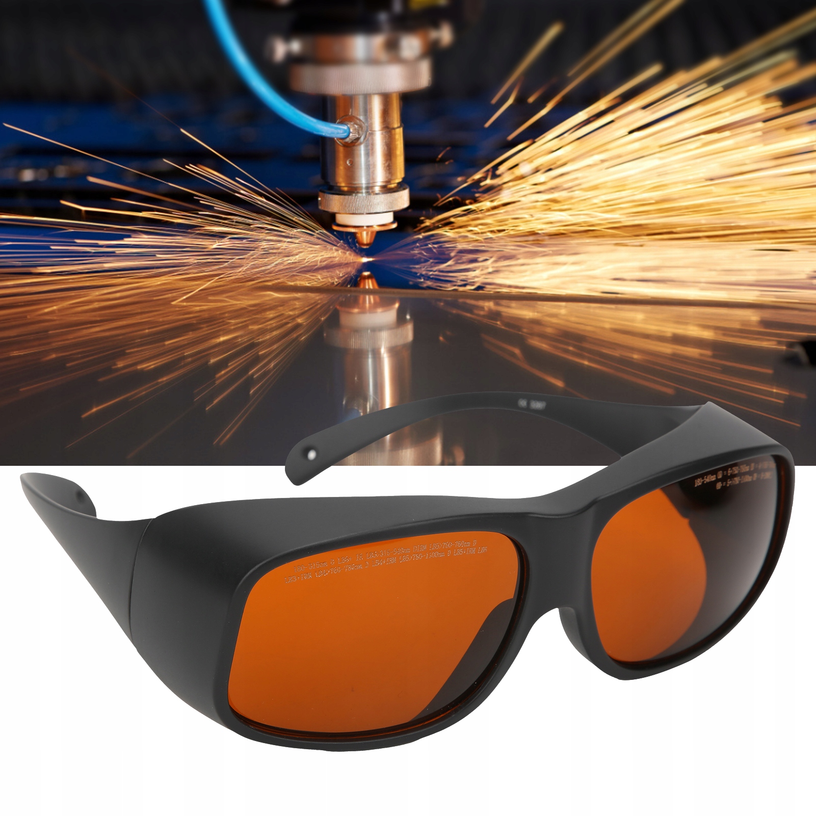 OKULARY OCHRONNE DO LASERA CZERWONE Stan opakowania oryginalne