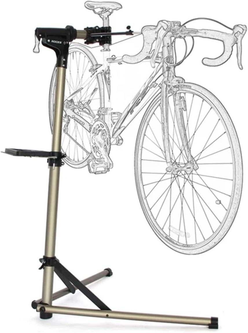 Mocny Stojak Rowerowy Serwis Regulacja 360° Gold 50kg z półką magnetyczną