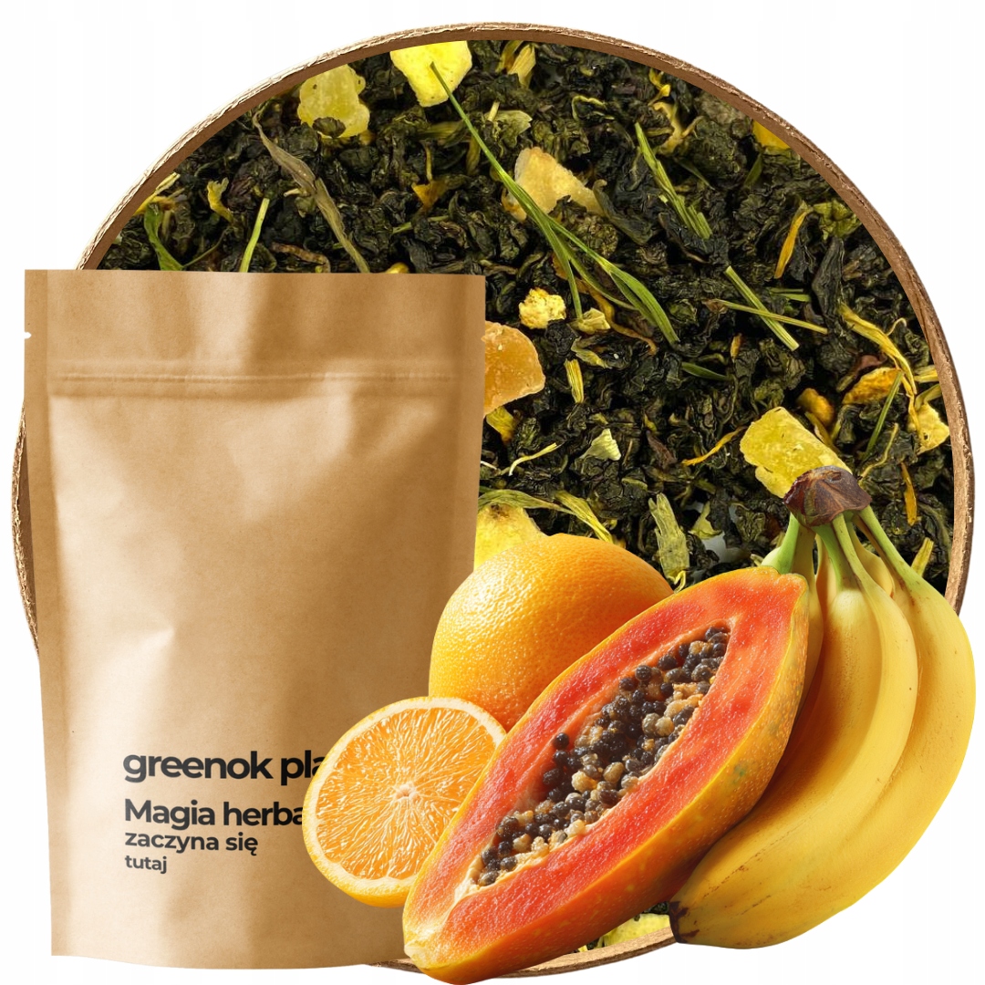 Čaj Oolong Tropical Twist 1000 g bambus mango ulung Aromatický 1 kg Velkoobchod