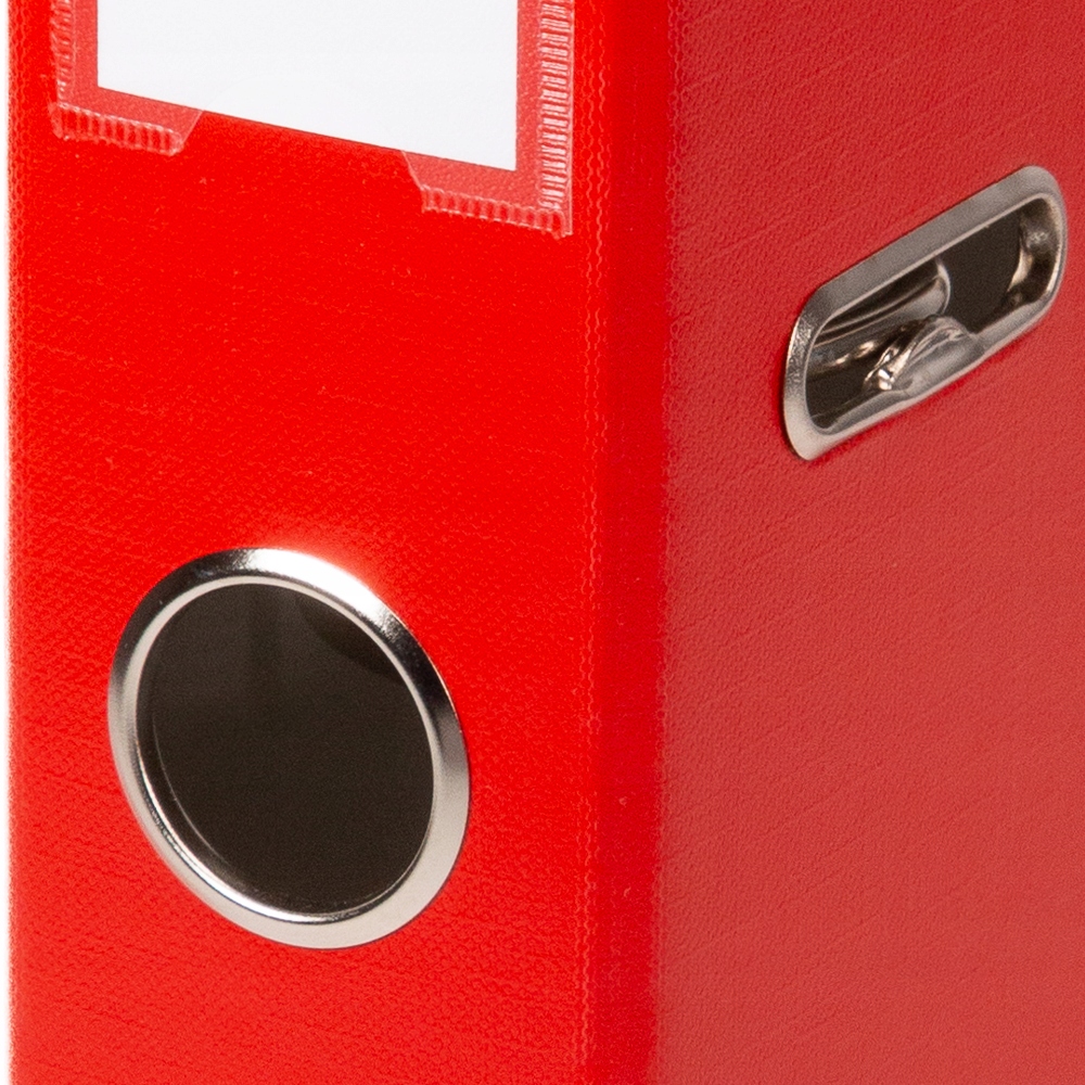 SEGREGATOR A4 50mm CZERWONY WZMOCNIONY OKUTY Stan opakowania oryginalne