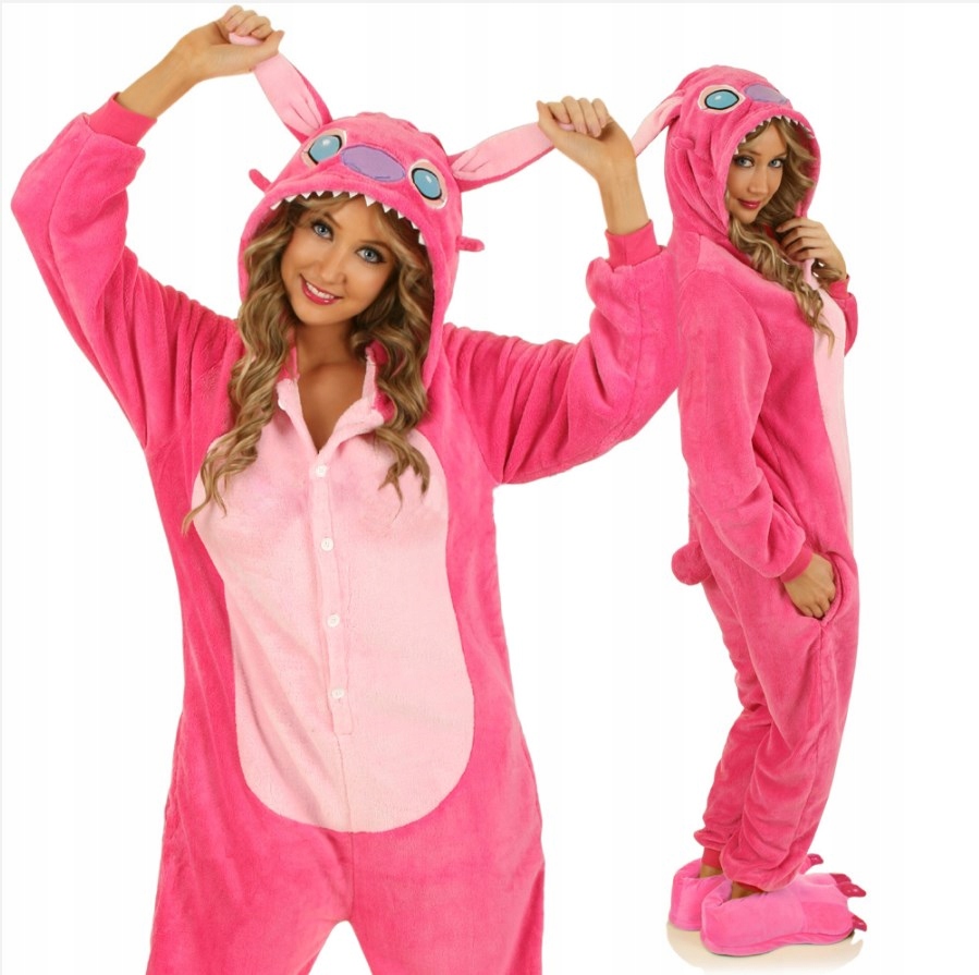 

Kombinezon Onesie Piżama Dres Różowy Stich rozm. M