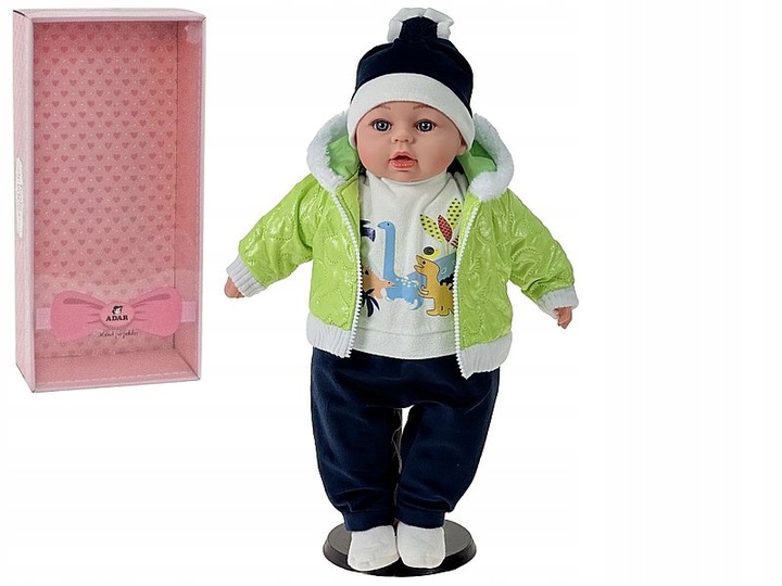 BOBAS LALKA 45cm MÓWI,ŚPIEWA+smoczek Kod producenta 6257