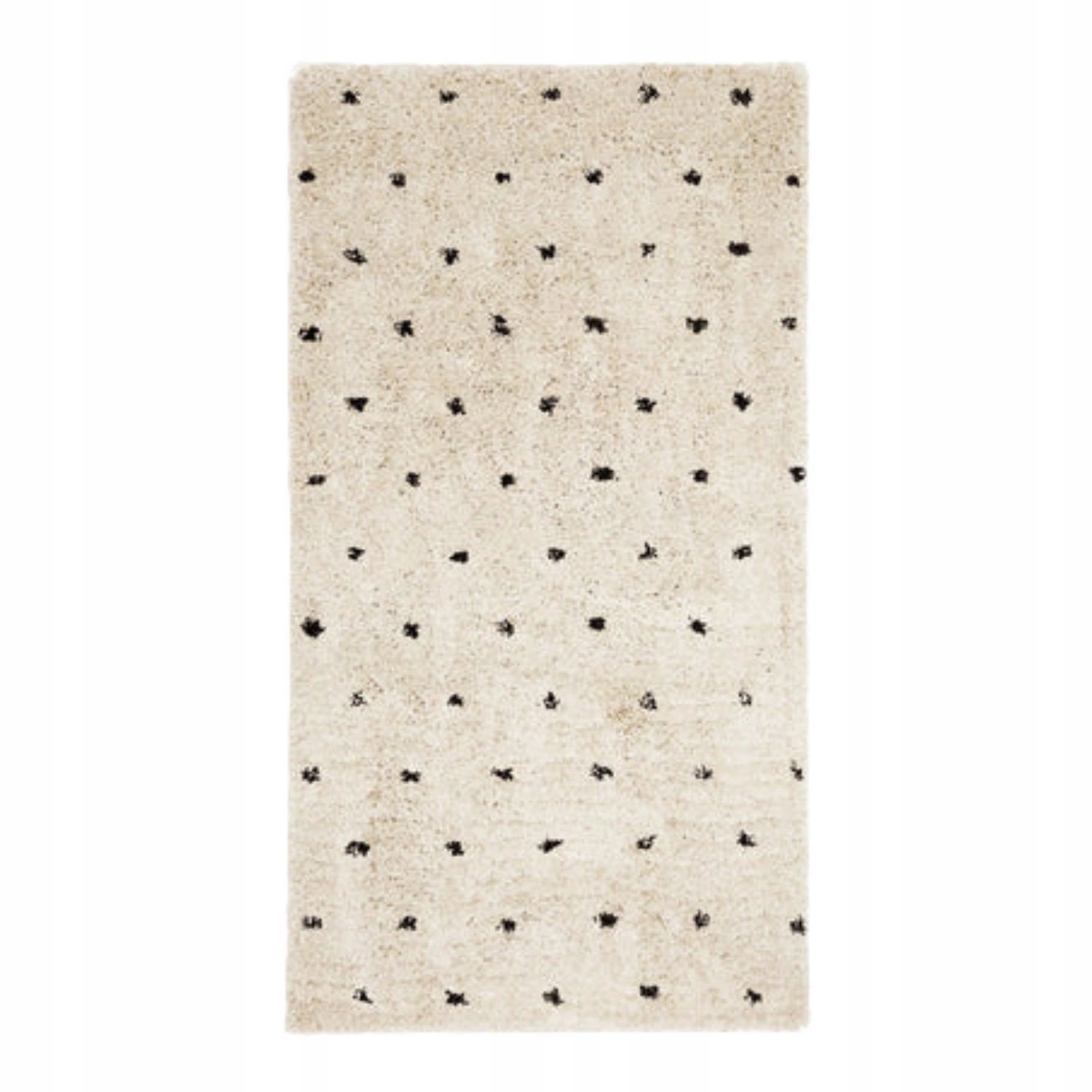 Koberec Fluffy obdélníkový s vysokým vlasem krémový 120 x 180 cm