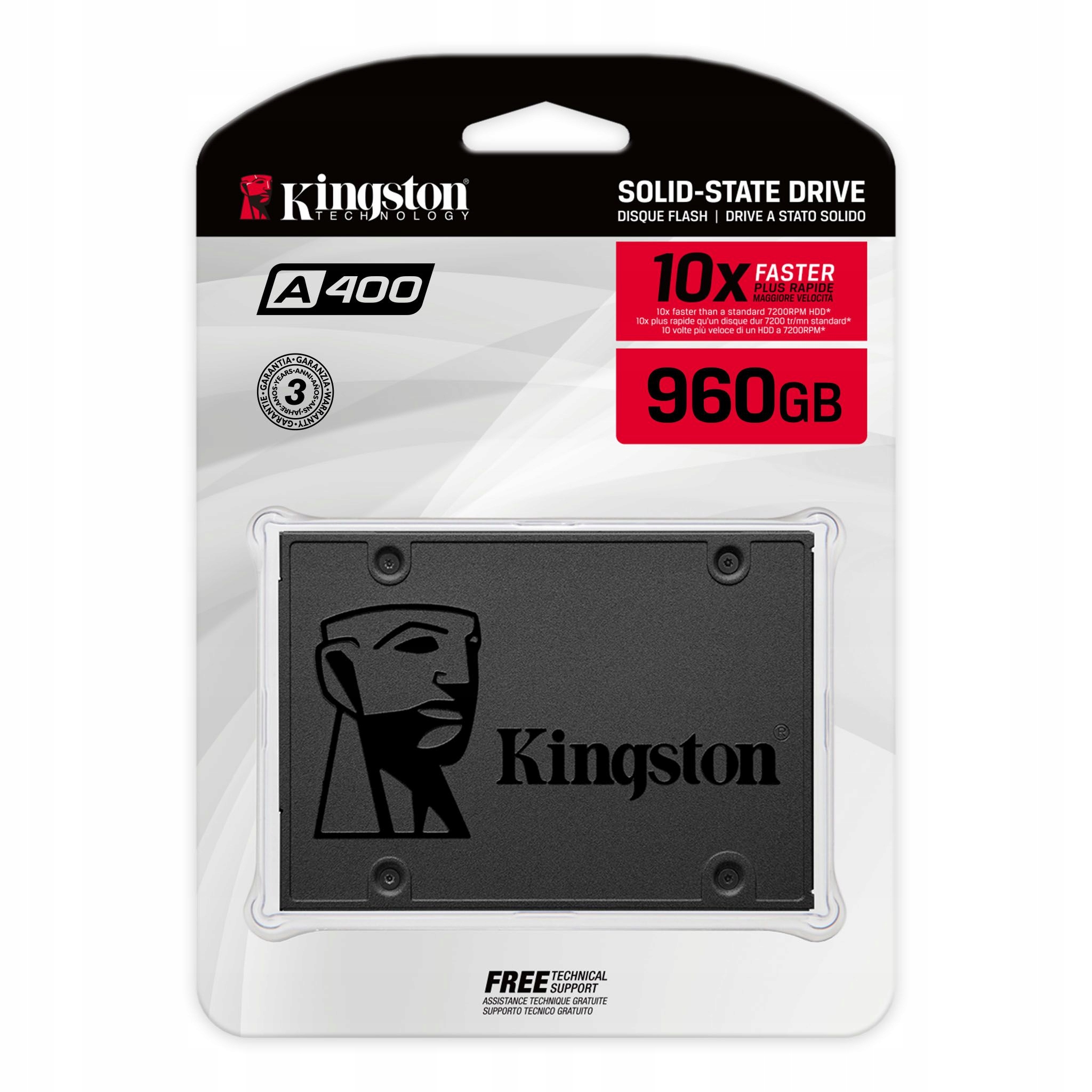 

Ssd Kingston A400 960GB SATA3 2,5'' 500/450 MB/s