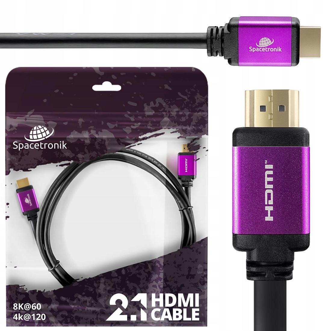Kabel UHS HDMI 2.1 8K Spacetronik SH-SPR100 10m