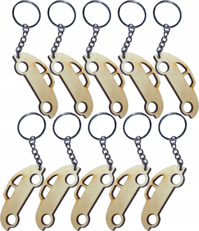 

Autko ze sklejki brelok drewniany samochód 10szt