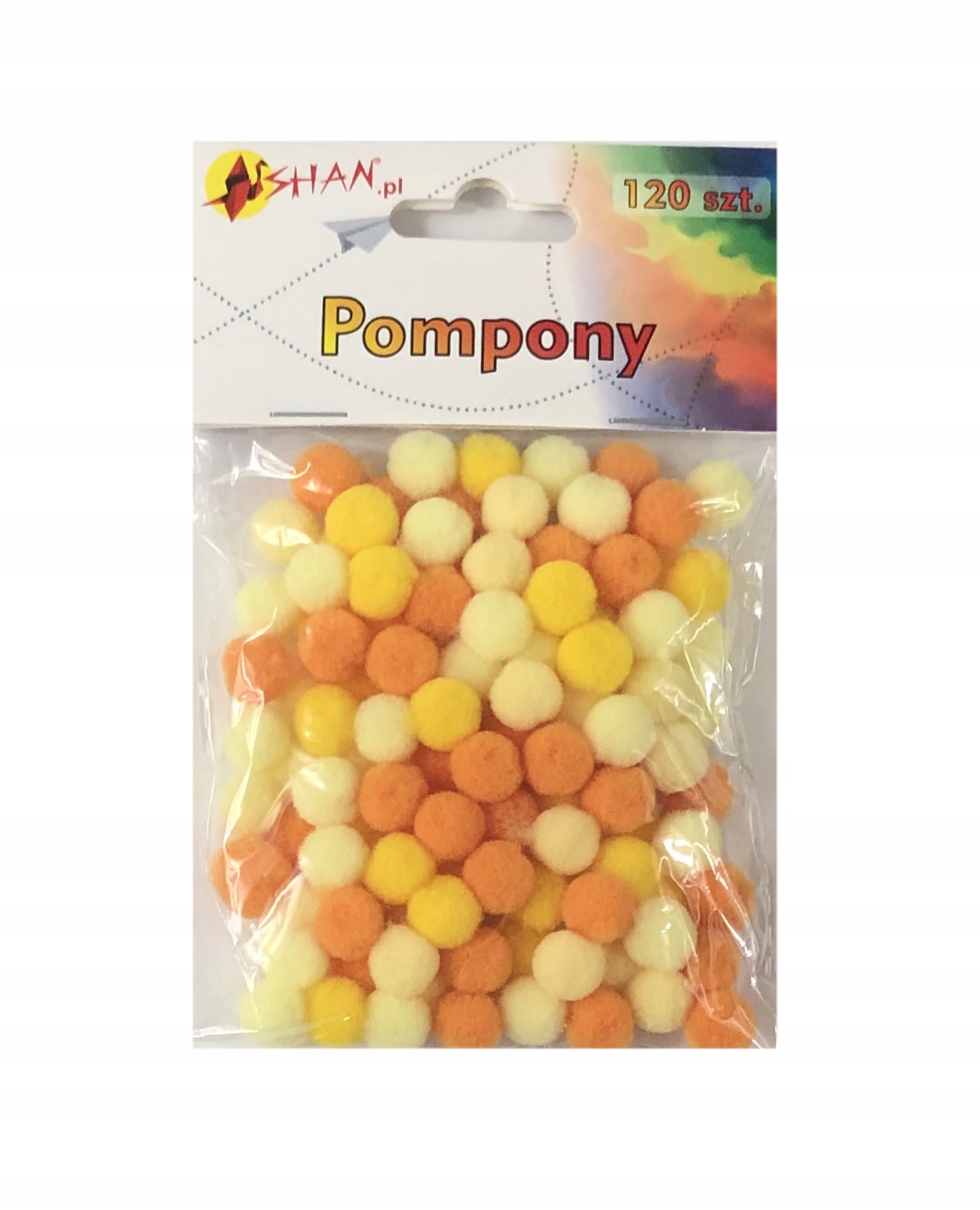 Красочные микс помпоны 120 шт 1 см Shan SP06