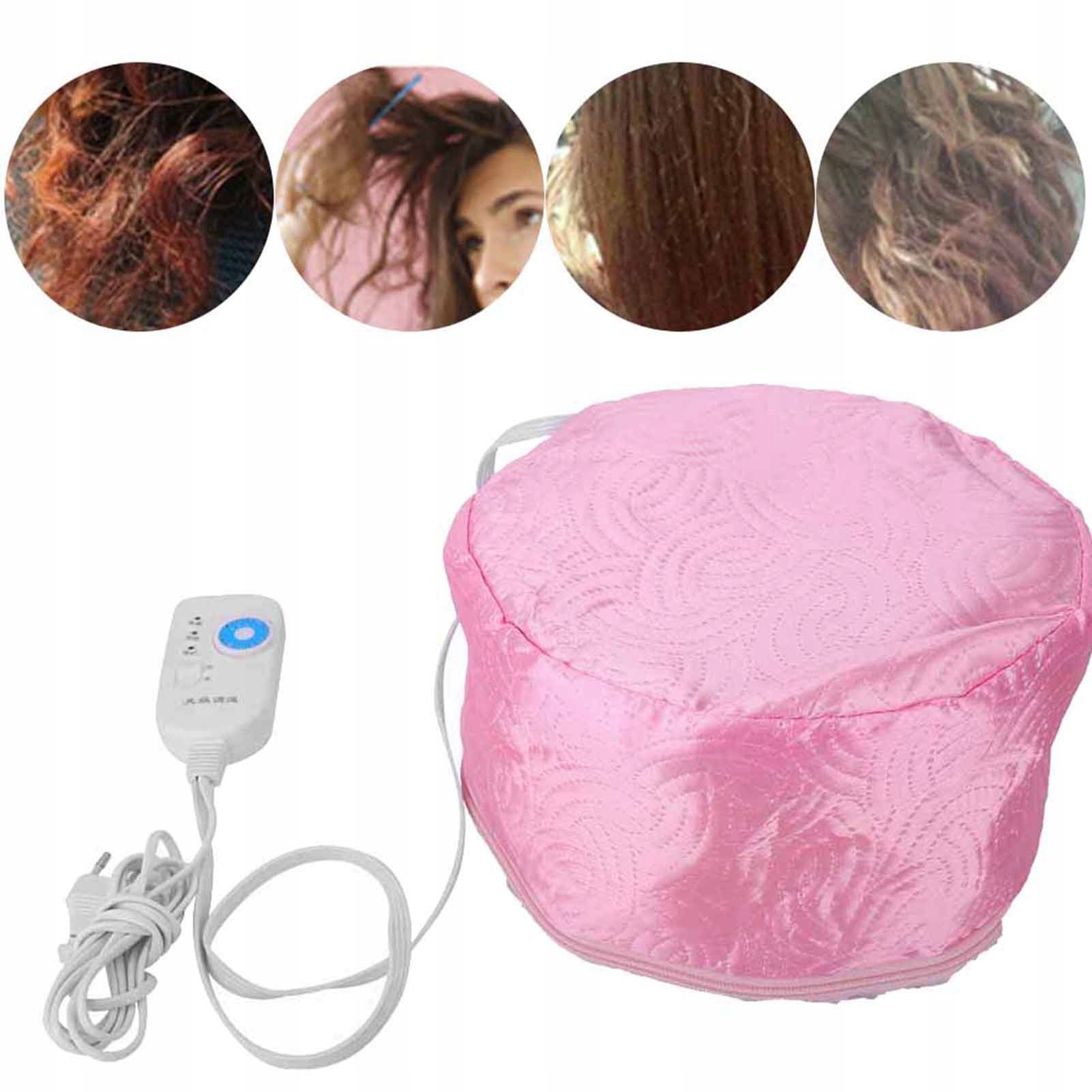 CZEPEK TERMICZNY TERMOCZEPEK DO WŁOSÓW SAUNA SPA Kolor dominujący odcienie różu