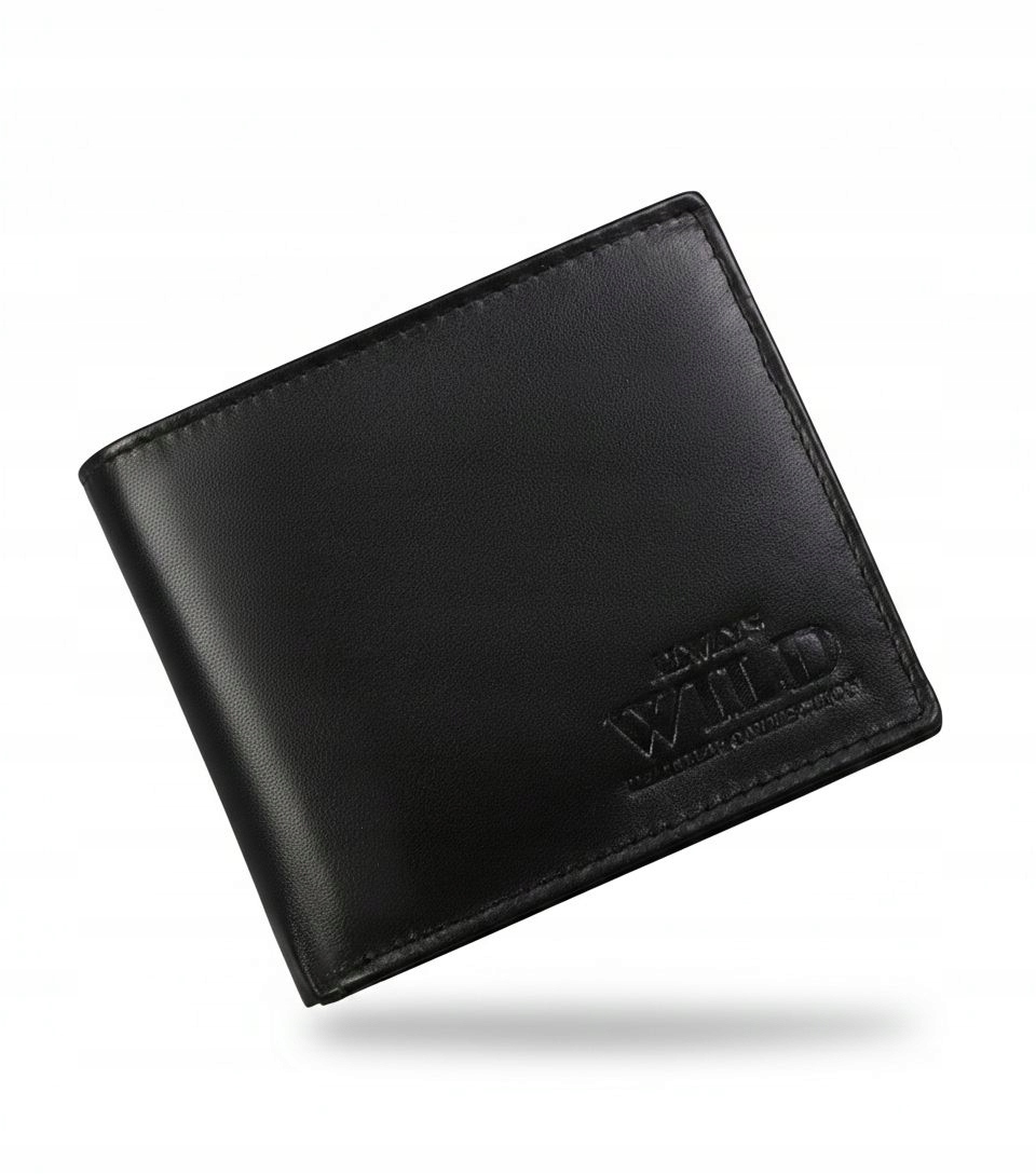 Pánská kožená peněženka Always Wild Černá Rfid kůže jako Dárek