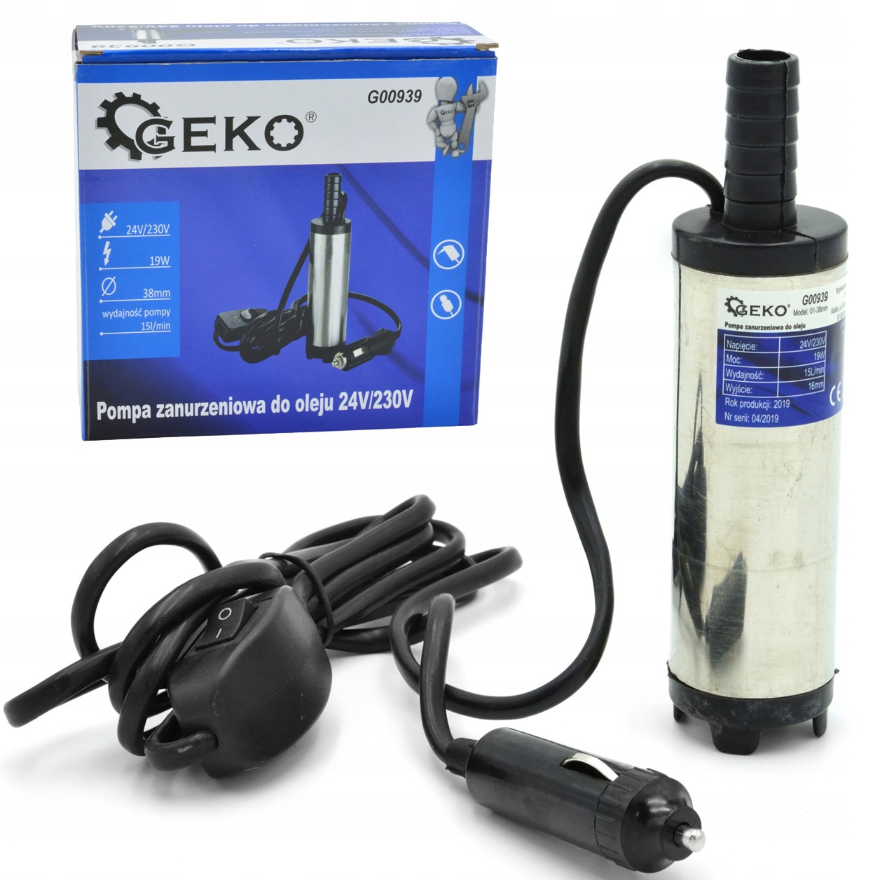 

Pompka Spuszczania Paliwa Ropy Oleju Cpn 24V-230V