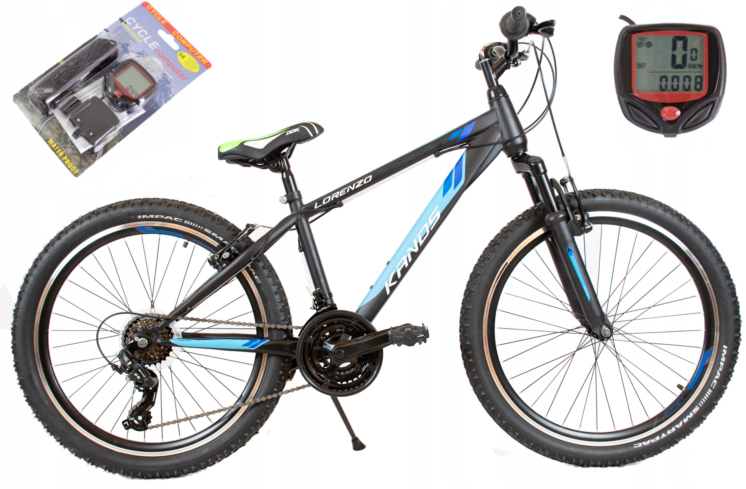 Rower Kands LORENZO 24 czarnoniebieski 2022 KANDS LORENZO czarno