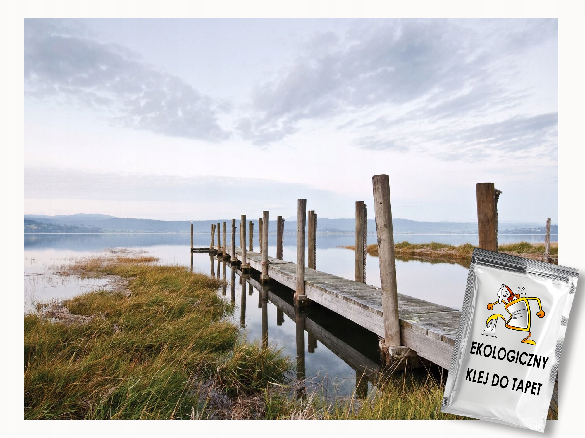 Fototapeta Flizelina Krajina přírody Jezero Kladka Mostek 350x250 lepidlo