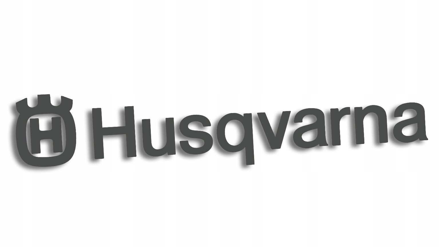 

Wycinana naklejka Husqvarna grafitowa