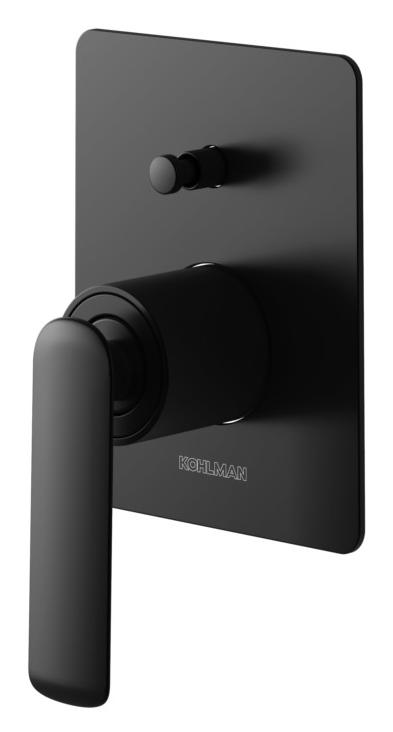 Podomietková vaňová batéria Kohlman Experience Black čierna QW210EB