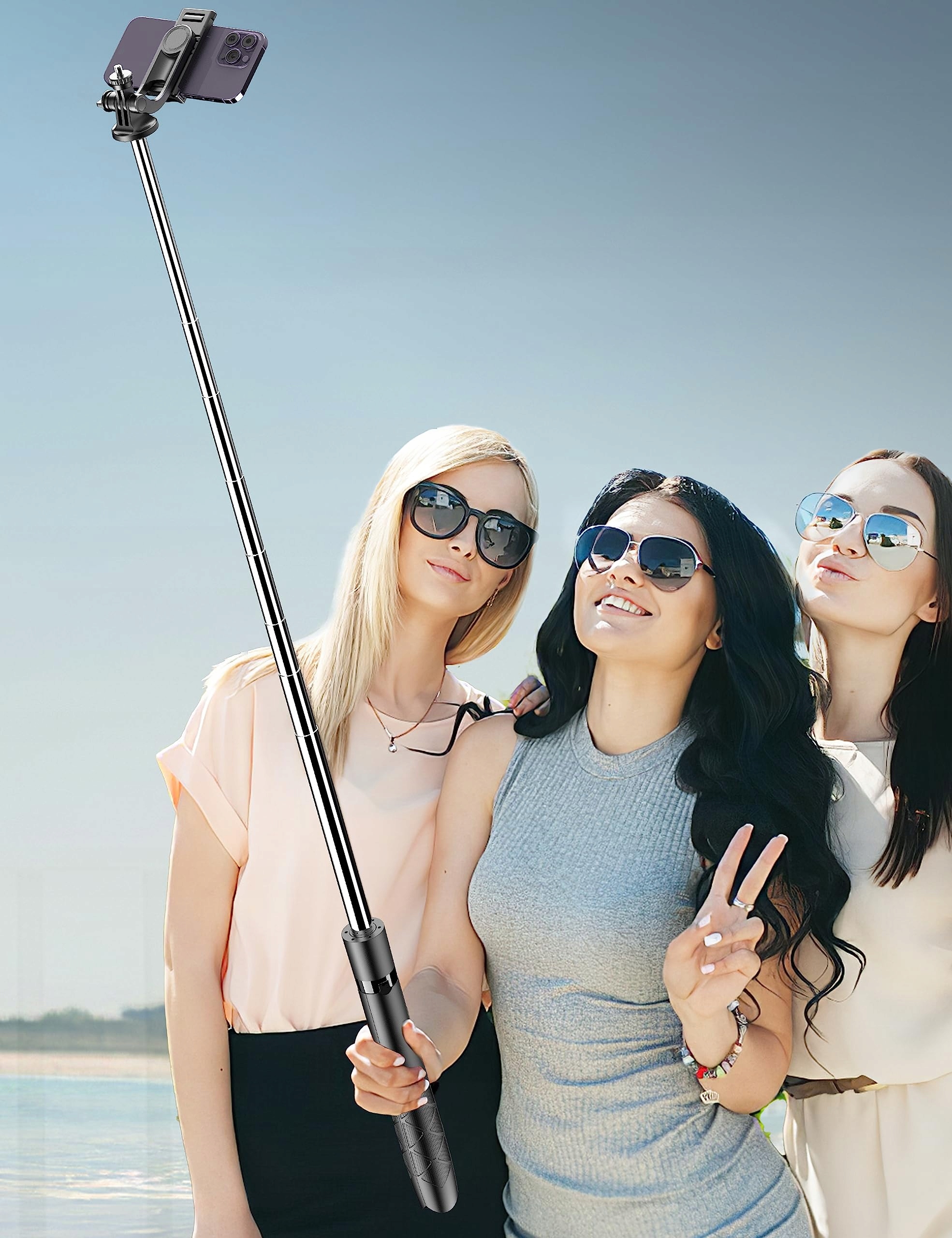 Selfie Stick z Pilotem do Smartfonów i Kamer — miniatura 7