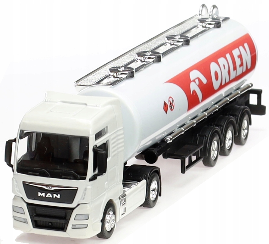 Kovový Model Náklaďáku Man Orlen Cisterna Beka Pro Přepravu Paliva