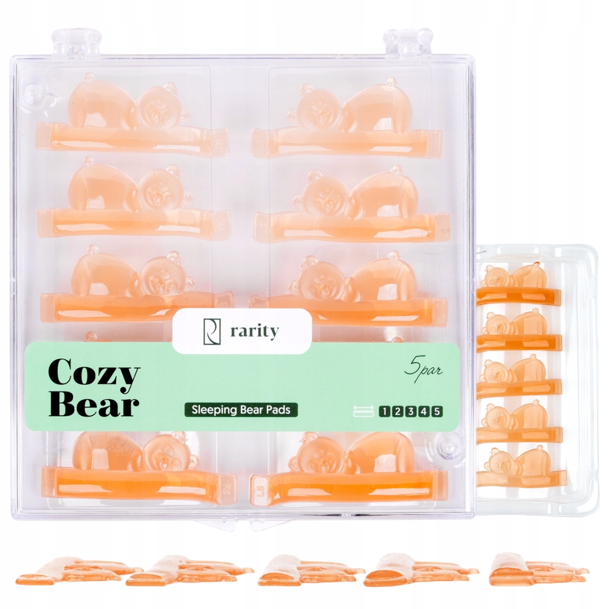 Silikonowe Wałki Cozy Bear do Laminacji Liftingu Rzęs 5 par