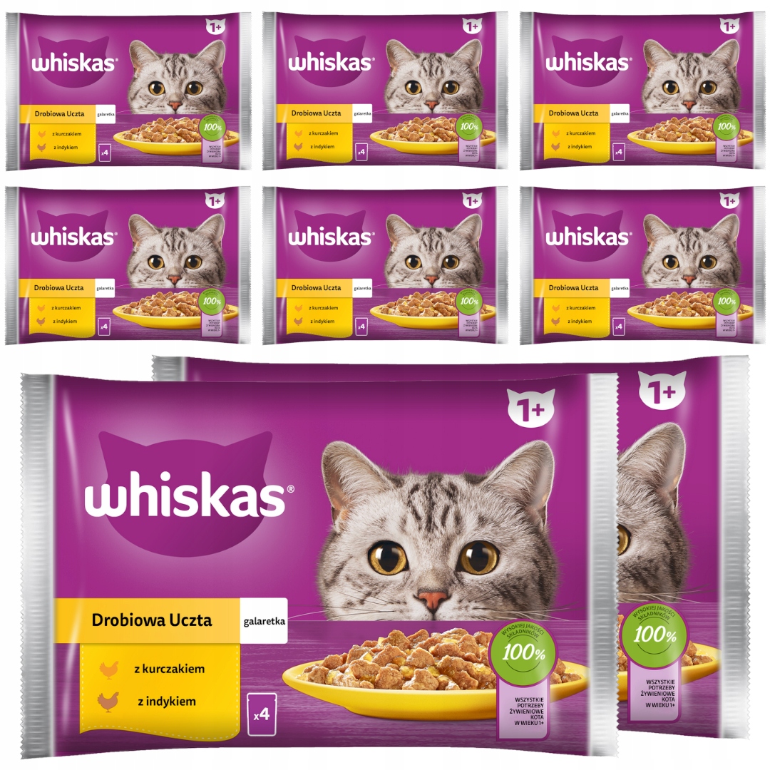 Levně Whiskas Adult Drůbeží Hostina V Želé 32x85g