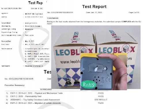 ZRĘCZNOŚCIOWA GRA PAMIĘCIOWA ELEKTRONICZNA LOGICZNA SUPER GRA LEOBLOX Kod producenta 5