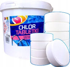 Chlor Duże Tabletki Chlorowe Stabilizowane Chemia Basen Jacuzzi Gamix 5kg