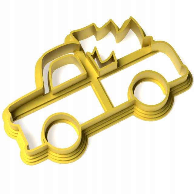 

Foremka boże narodzenie Auto Z Choinką świąteczna