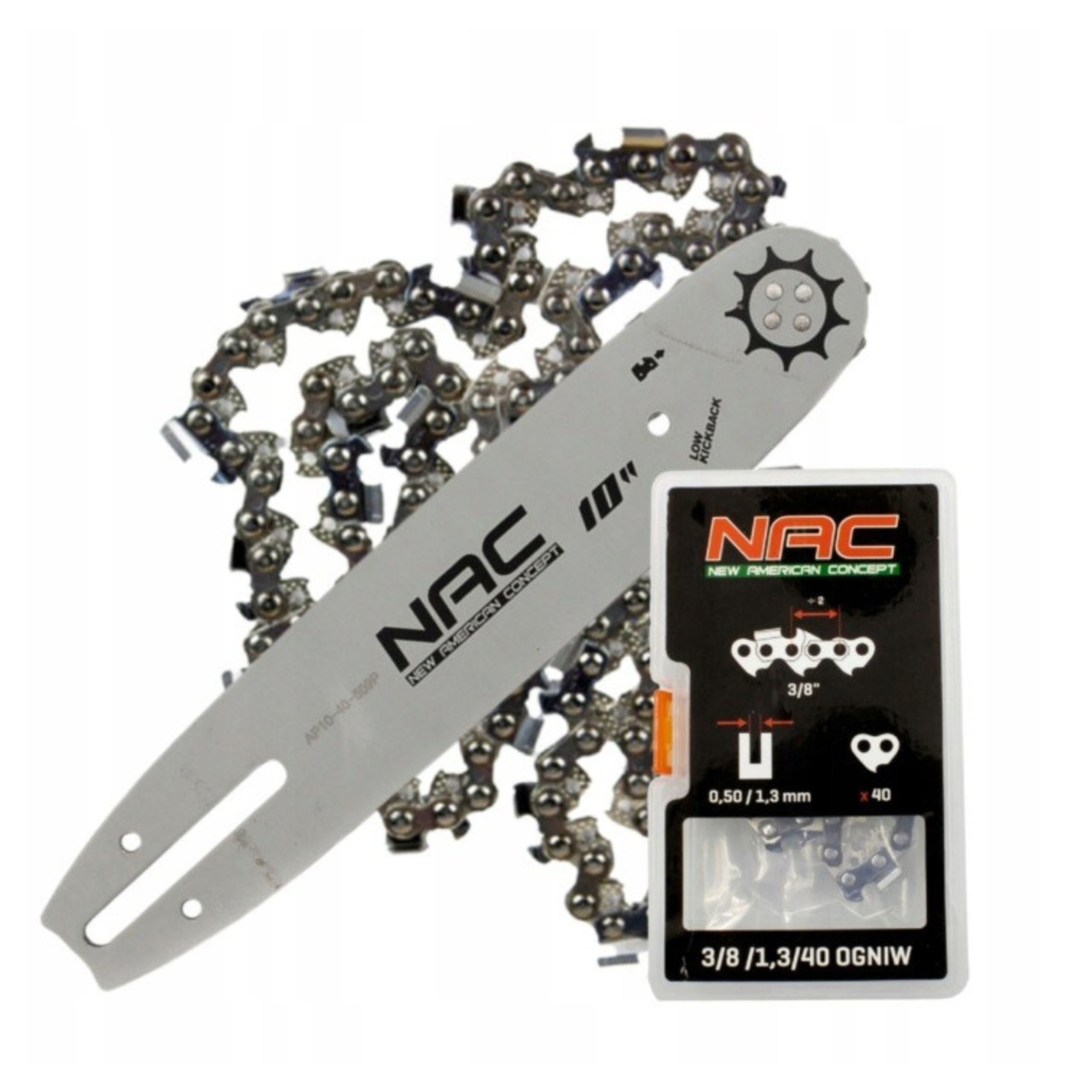 НАПРАВЛЯЮЩАЯ ЦЕПЬ 40 ЗВЕНЬЕВ 10 ДЮЙМОВ 25 СМ NAC TT-CS2500 CST25-25AC