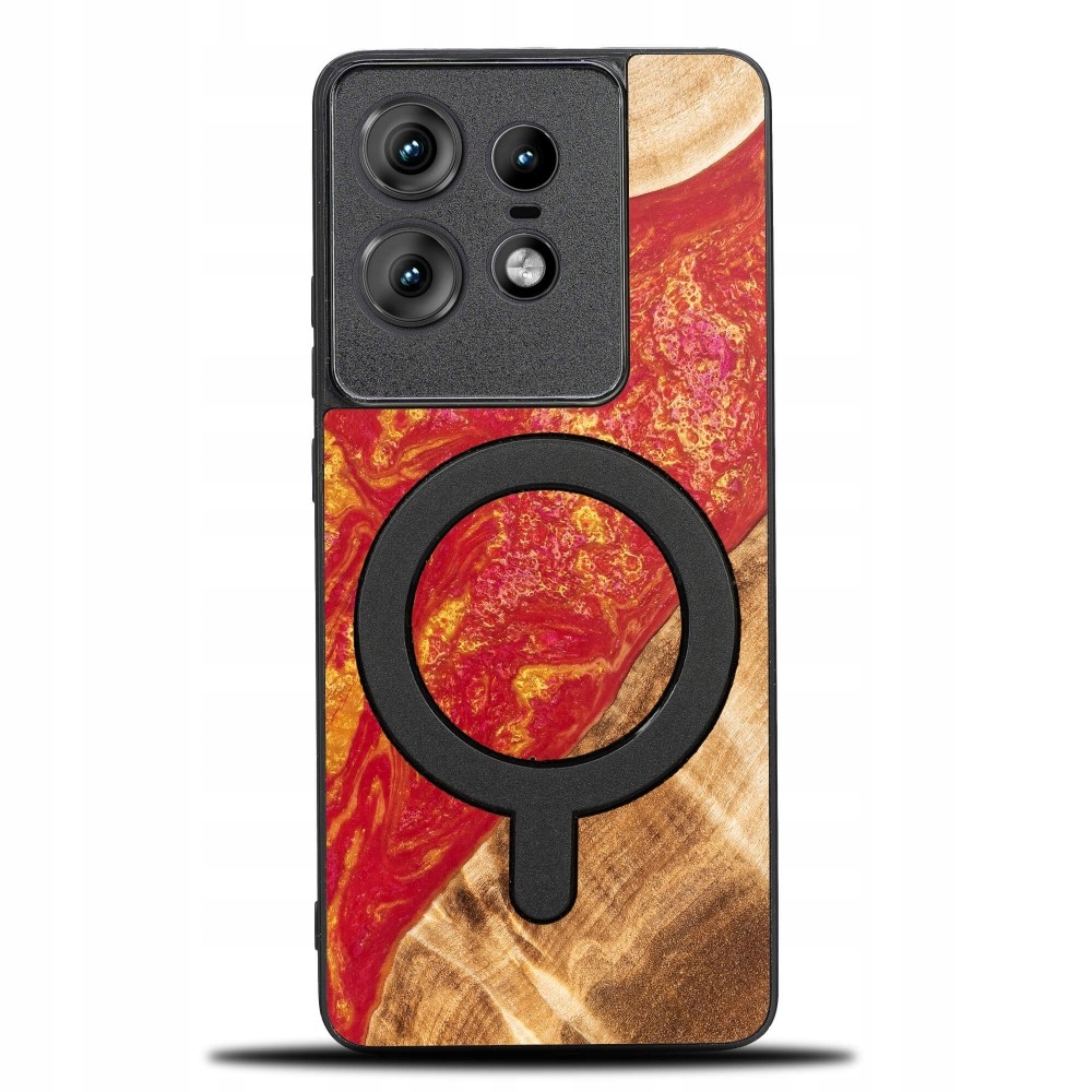 Pouzdro Bewood Unikátní pro Motorola Edge 50 Pro Neonové Paříž s MagSafe